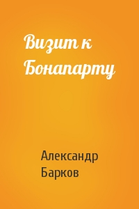 Александр Барков - Визит к Бонапарту