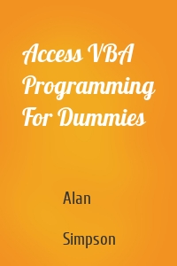 Access VBA Programming For Dummies