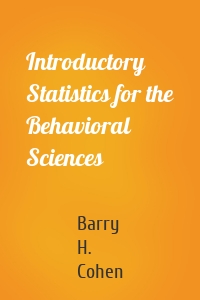 Introductory Statistics for the Behavioral Sciences