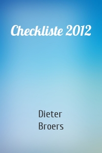 Checkliste 2012