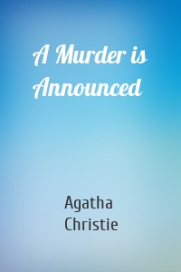 A Murder is Announced
