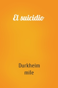 El suicidio