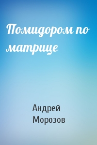 Андрей Морозов - Помидором по матрице