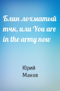 Блин лохматый тчк, или You are in the army now